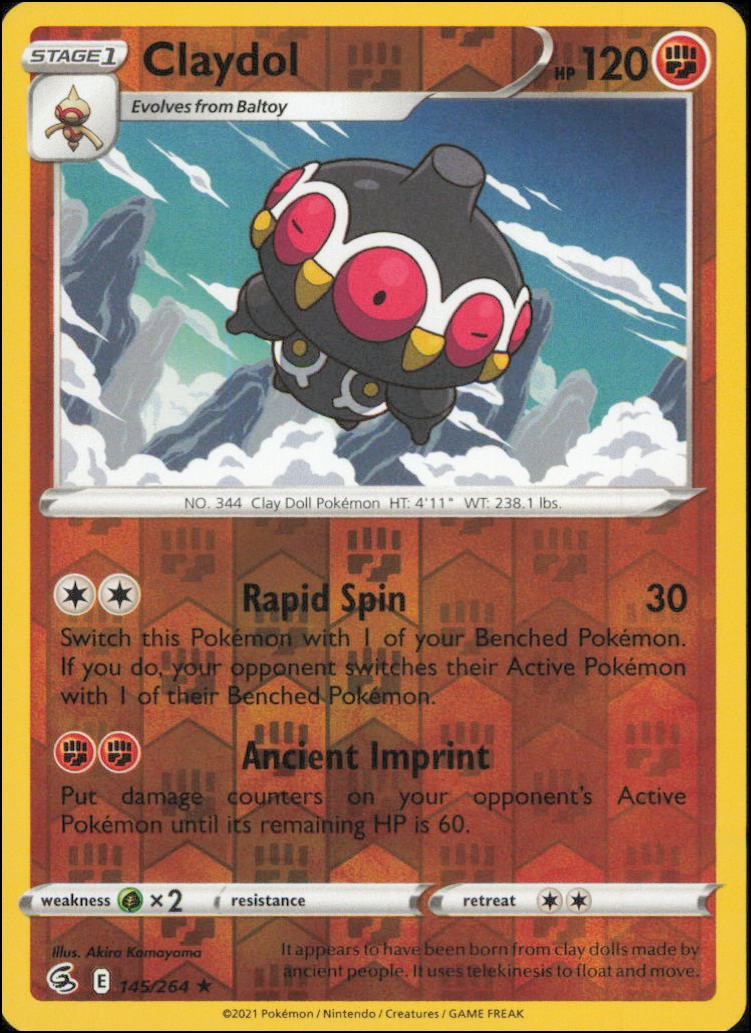 Pokemon - Claydol #145/264 - SWSH08: Fusion Strike Reverse Holo