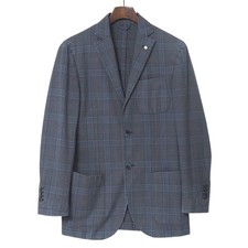 Mint L.B.M.1911 tailored jacket Size 44 Blazer single jacket 2B Glen check M...