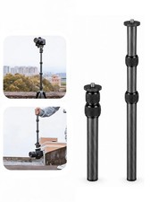 17.3 Inch Carbon Fiber Tripod Center Column Extension Pole 3Section 1/4 3/8