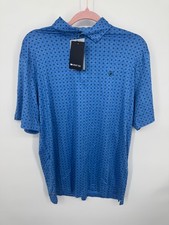 NWT Ariat Tek Charger 2.0 Printed SS Polo Shirt Mens Small Classic Blue Pullover