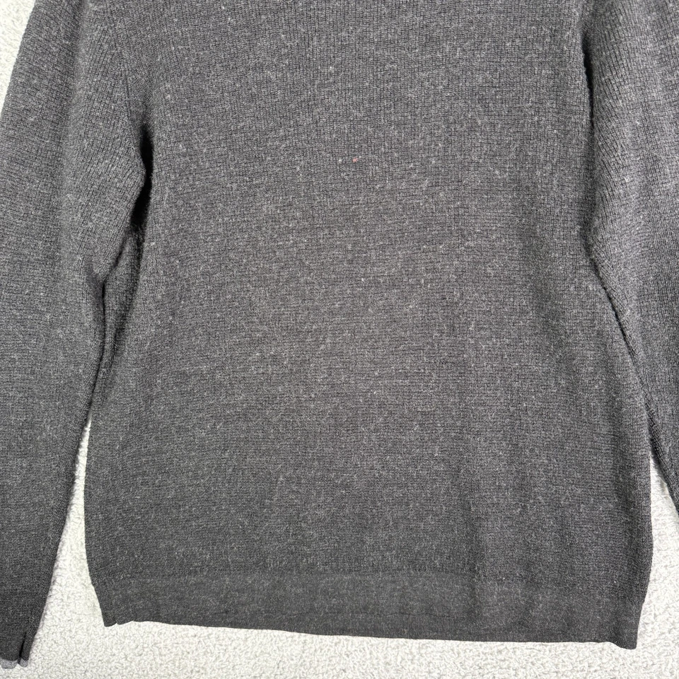 Smartwool Cheyenne Creek Merino Wool Knit Sweater Men's Large Crewneck Gray - Image 4 of 4