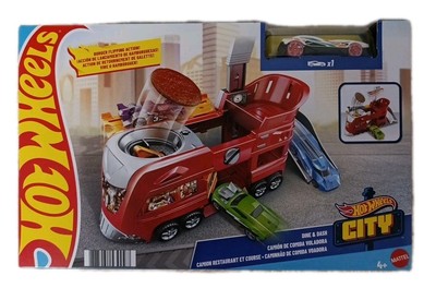 Mattel Hot Wheels Dine & Dash City Spielset Action Sammlerstück ausklappbares Spielzeug *NEU*