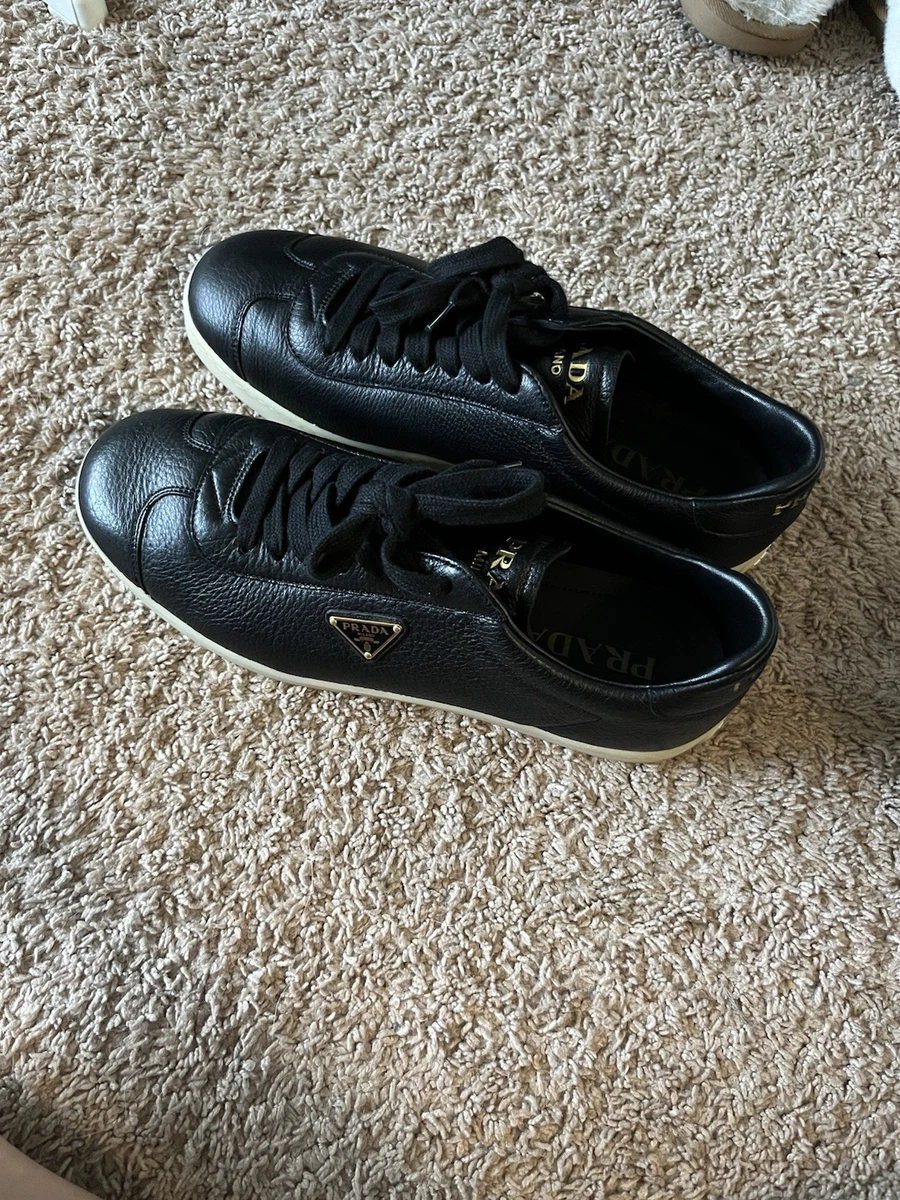 PRADA Leather Upper Black Casual Shoes for Men for sale | eBay