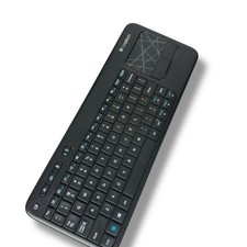 Logitech K400r Black Wireless Keyboard with Touchpad  USB Receiver Tested 