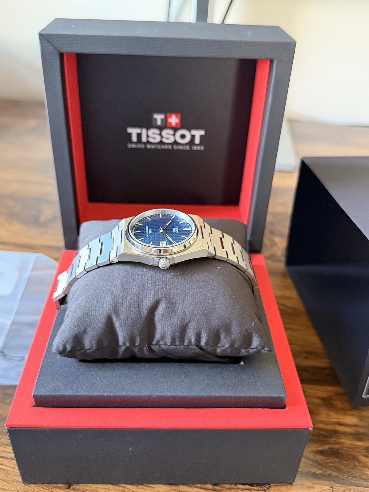 Tissot PRX 38mm Blue Dial Titanium Watch T1378074404100 image 4