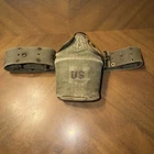 Complete World War II (WW2) US Military Canteen Set (Cup, Cover, Canteen) 1945