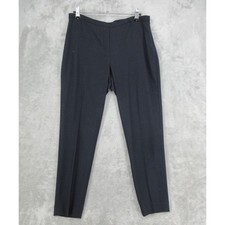 Elie Tahari Pants Women Size 6 Wool Blend Side Zip Tapered Quiet Luxury Trousers