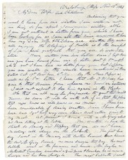 1843 VICKSBURG MISSISSIPPI LETTER | Mormons ~ Preaching ~ Dueling ~ Indians