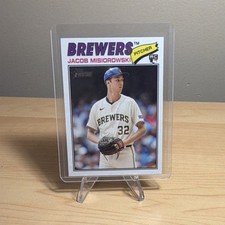 Topps 2026 Heritage Baseball MLB Jacob Misiorowski Brewers Rookie Base #144