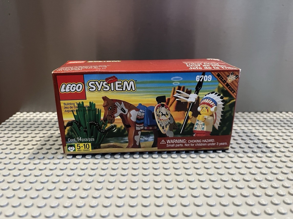 LEGO System 6709 Wild West Tribal Chief from 1997 - New Sealed | eBay