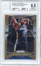 Zion Williamson 2019-20 Prizm Fast Break Bronze Rookie Card #248 13/20 BGS 8.5