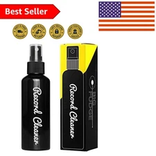 Professional Vinyl Record Cleaner Kit - Alcohol-Free Solution & Stylus Brush