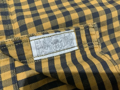 RRL Double RL Mens Bonneville Check Cotton Twill Button-Up Work Shirt Small NWOT - Picture 4 of 12