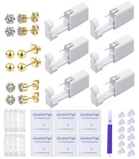 VitaCool Ear Piercing Kit Disposable Ear Cartilage Piercing Gun Kit with Sterile
