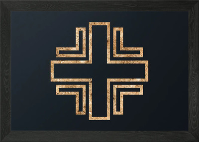 Magic Glyph Circle Rune Framed Wall Art Poster Canvas Print Picture