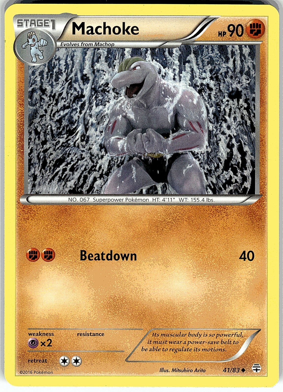 Machoke 41/83 Uncommon GEN Generations XY Pokemon NM