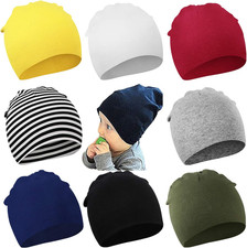 BQUBO 8 Pack Unisex Baby Beanie Hat Infant Baby Soft Cute 6-24 Months 8 Pack E