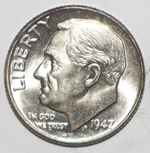 1947 Roosevelt Dime CHOICE BRILLIANT UNCIRCULATED (J299)