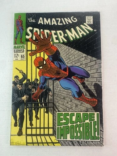 The Amazing Spider-Man #65 1968 Marvel Comics First Print John Romita Cover VG