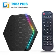 Smart TV Box T95Z Plus H618 Android 12 4K UHD WiFi6 BT5.0 Streaming Player