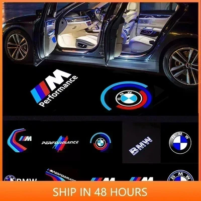 2PC Led Auto Tür Licht Willkommen Projektor Geist Schatten Lampe für B-M-W - Bild 1 von 4