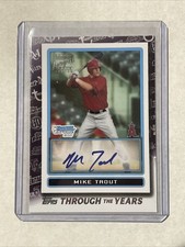 2021 Topps Topps Through the Years Mike Trout #TTY-28 Rookie Auto SP Facsimile🔥