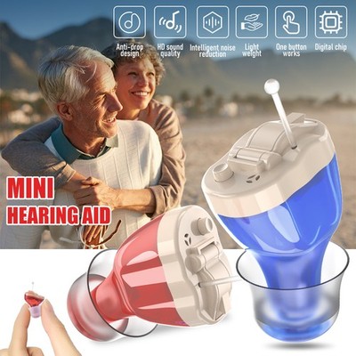 Ear Hearing Aids Digital Sound Voice In-Ear Enhancer Invisible Mini Amplifier