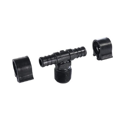 ELKHART SUPPLY 30822 FRESH WATER FITTING 1/2'' PEX X 1/2'' PEX X 1/2 M-THREAD DAS