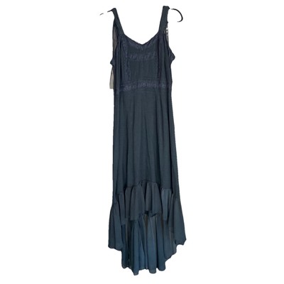Tripp NYC Daang Goodman Hi Low Black Dress XL Gothic Vampire Lace Goth