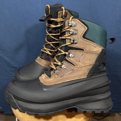 The North Face Chilkat V 400 Waterproof Snow Boots Brown Black Men's 8.5
