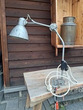 alte Werkstattlampe Lampe Vintage Industrielampe Gelenklampe Industrie Design