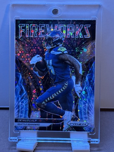 DK Metcalf #F-10 — 2021 Panini Prizm Fireworks football card
