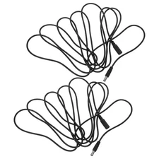  2 Pcs Power Cord Supply Extension Cable LED Light Connection Cables