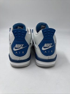 Nike Air Jordan 4 White/ Military Blue HF4281-141 Youth Size 5.5