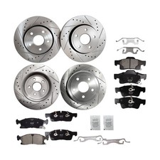 12.99 Front Rear Rotors Brake Pads For Dodge Durango Jeep Grand Cherokee 11-20