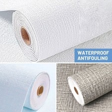 10M Self Adhesive Thick Thermal Insulation 3D Linen Wall Sticker Peel And Stick