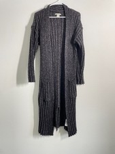 Ariat  Sweater Cardigan Women S Gray Maxi Kni...
