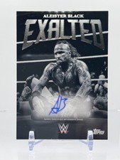 2025 Topps WWE Exalted #BWS-ABK ALEISTER BLACK Black & White Signatures Auto