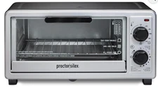 Proctor-Silex 31260 4-Slice Toaster Oven Black w/ Bake Toast & Broiler ..