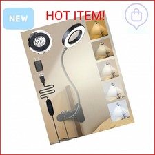 ReinHoo 10X Magnifying Glass with Light,5 Colors 10 Brightness Reading Lamp,58 L
