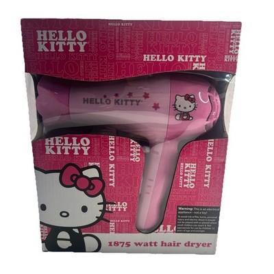 Hello Kitty by Sanrio 1875 W Pink Hair dryer KT3052 New in box | eBay