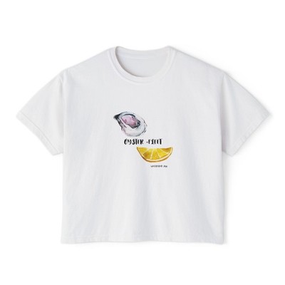 Boxy Tee, Cape Cod Oyster Festival Shirt, Wellfleet Women's Shirt, Beach Fest