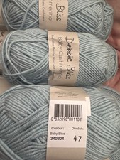 Debbie Bliss Baby Cashmerino 10X50g Skeins Luxury Merino Cashmere Yarn baby blue