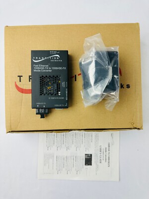 Transition Networks E-100BTX-FX-04(SM) 100BASE-TX to 100BASE-FX Media Converter 
