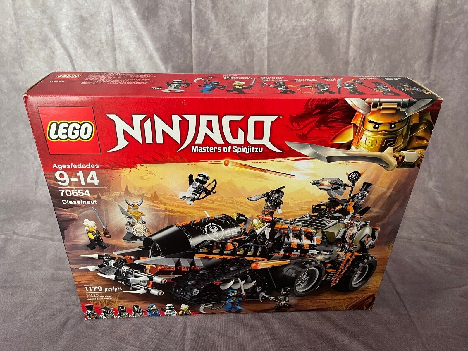 Bitterhed Forholdsvis uddøde LEGO NINJAGO Masters of Spinjitzu:Dieselnaut 70654 Ninja Warrior Toy (1179  PECs) 673419282222 | eBay