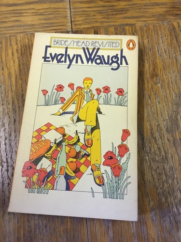 BRIDESHEAD REVISITED EVELYN WAUGH PENGUIN CLASSICS 1977 PAPERBACK Vintage Cover!