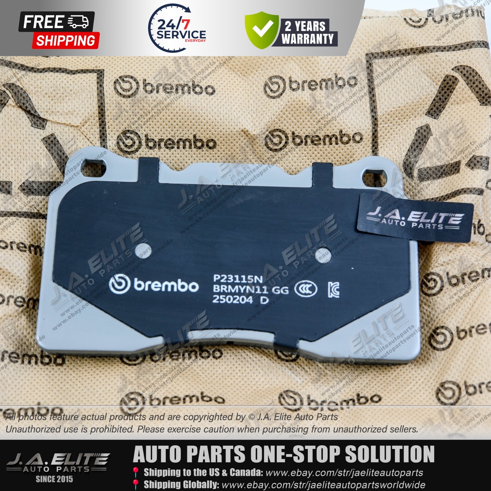 Genuine Brembo Front Brake Pads Set for Maserati Ghibli Quattroporte 673010326