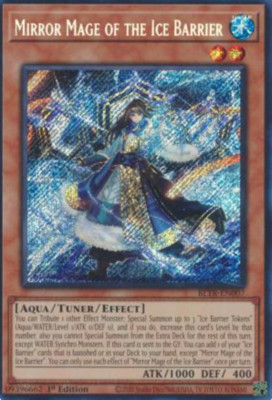 1X NM Mirror Mage of the Ice Barrier - BLTR-EN007 - Secret Rare 1st Edition