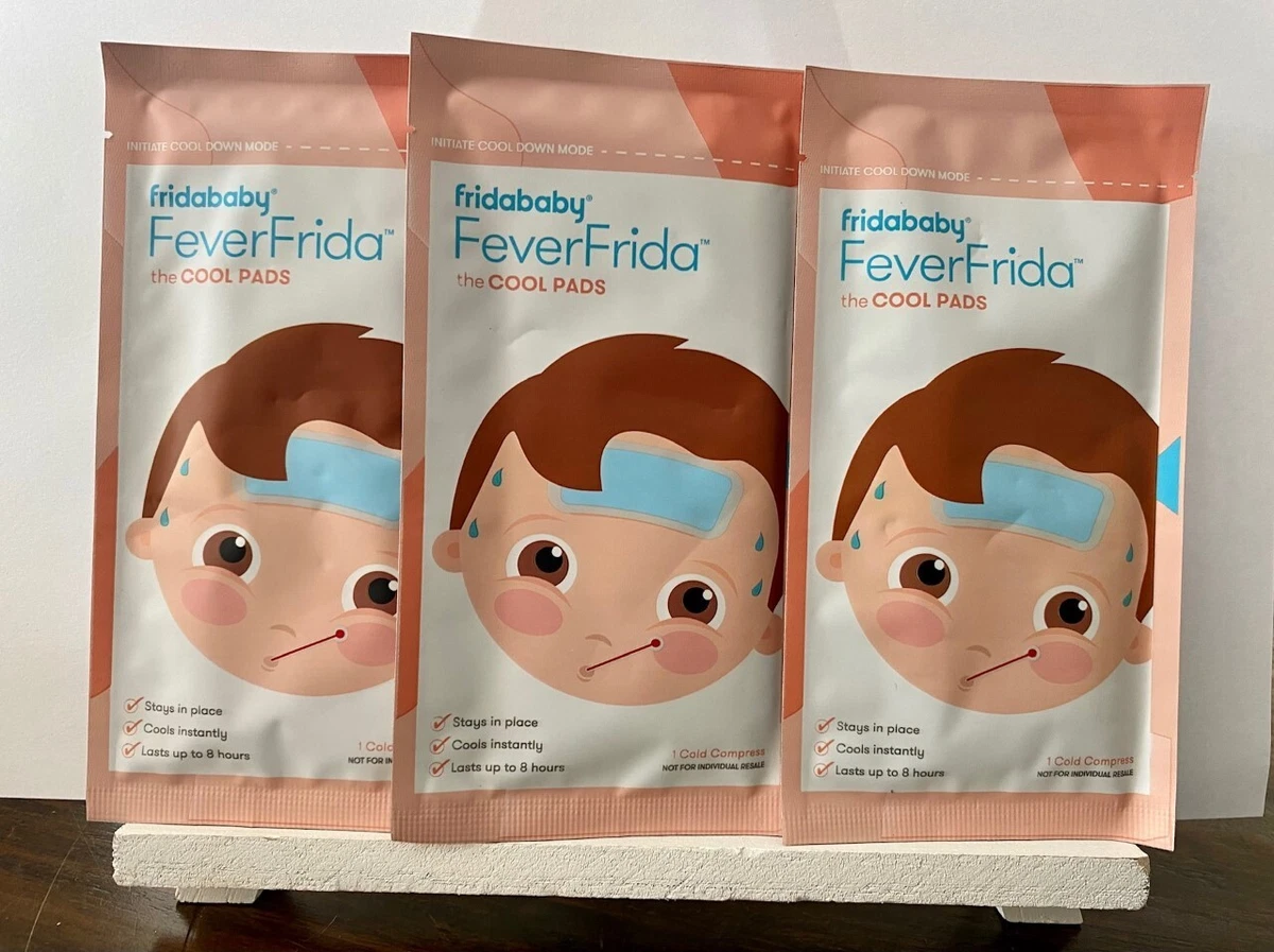 FridaBaby FeverFrida the Cool Pads for Fever & Discomfort, 5 Cold Compresses