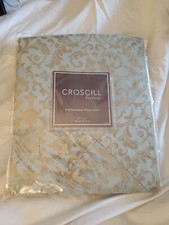 Croscill Bellavista Style 5117 Euro European Sham 27x27 Aqua Gold NEW Bedding